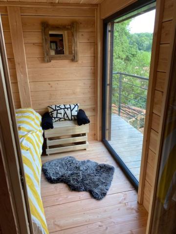 Le Moonloft Insolite Tiny-House Dans Les Arbres & 1 Seance De Sauna Pour 2 Avec Vue Panoramique Osenbach Exterior photo