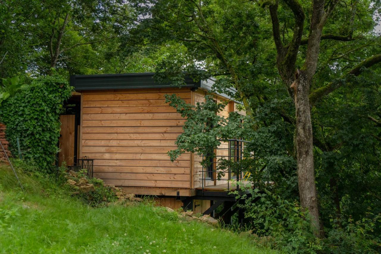 Le Moonloft Insolite Tiny-House Dans Les Arbres & 1 Seance De Sauna Pour 2 Avec Vue Panoramique Osenbach Exterior photo